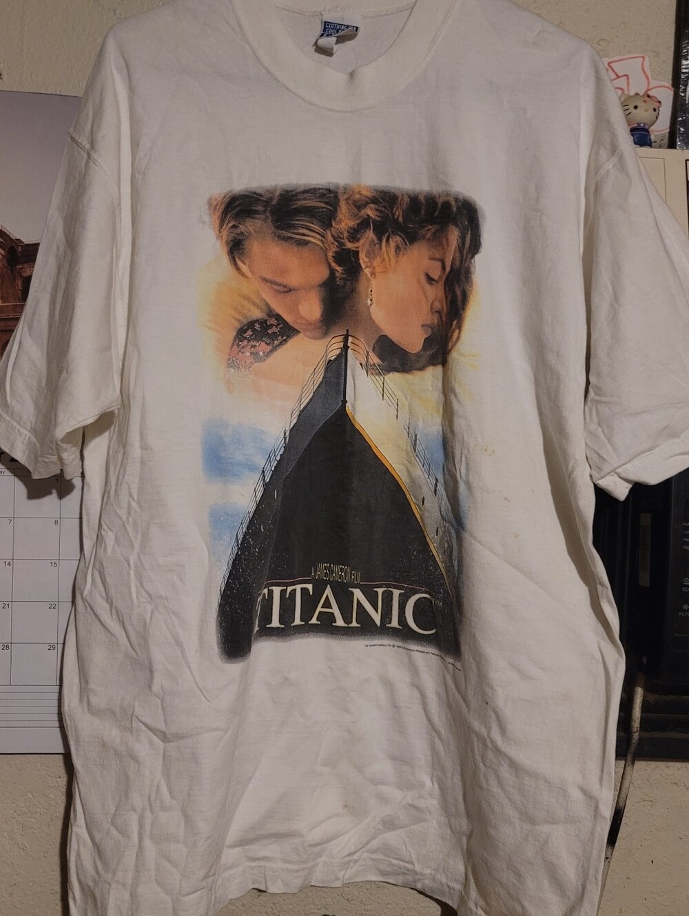 Vintage Titanic Graphic White Crewneck T‑Shirt